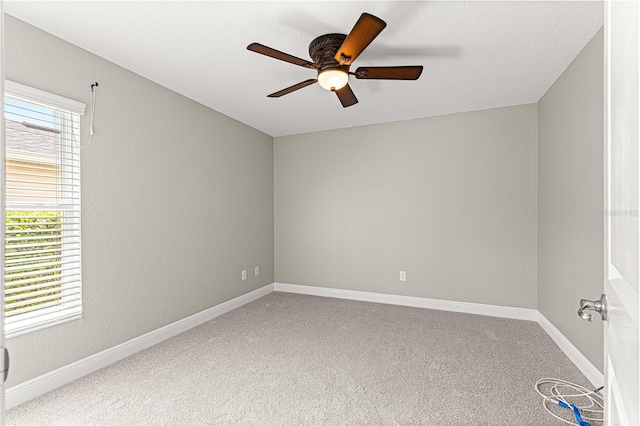 10460 Silver Maple Ave, Oxford, FL 34484 - unfurnished room with ceiling fan, carpet flooring, and baseboards