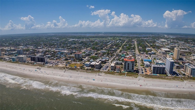 411 S 5th Ave S, Jacksonville Beach, FL 32250 - bird's eye view featuring a view of the beach, a water view, and a city view