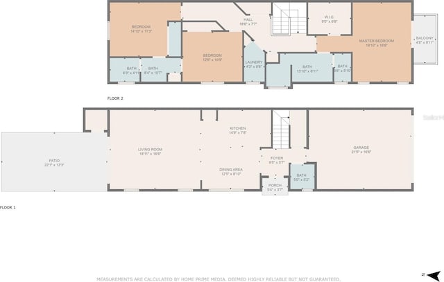 411 S 5th Ave S, Jacksonville Beach, FL 32250 - floor plan