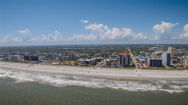 411 S 5th Ave S, Jacksonville Beach, FL 32250 - birds eye view of property with a water view, a view of the beach, and a city view