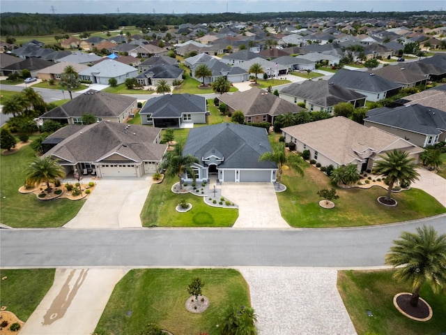 aerial perspective of suburban area