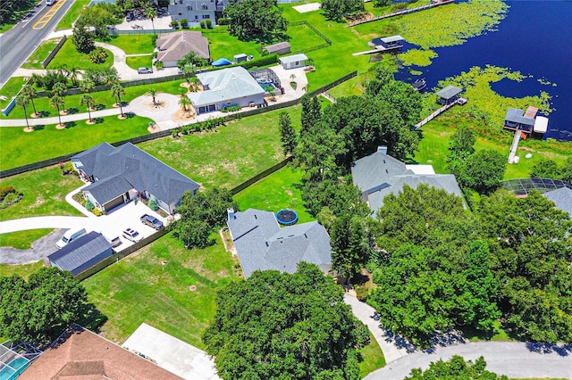 11024 Windchime Cir, Clermont, FL 34711 - aerial view of residential area featuring a large body of water