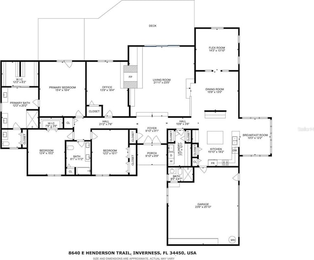 8640 E Henderson Trl, Inverness, FL 34450 - plan