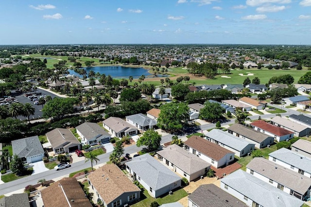1667 Osprey Ave, The Villages, FL 32162 - drone / aerial view featuring a residential view, golf course view, and a water view