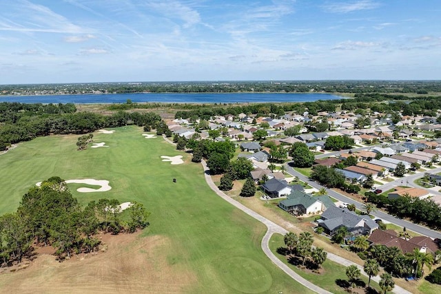 1667 Osprey Ave, The Villages, FL 32162 - aerial view featuring a water view, view of golf course, and a residential view