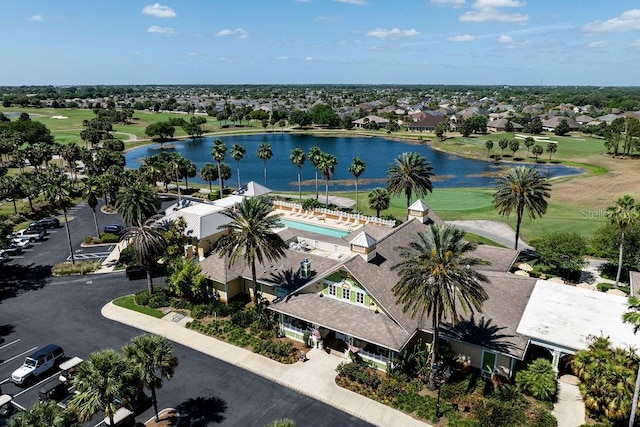 1667 Osprey Ave, The Villages, FL 32162 - birds eye view of property featuring a residential view, golf course view, and a water view