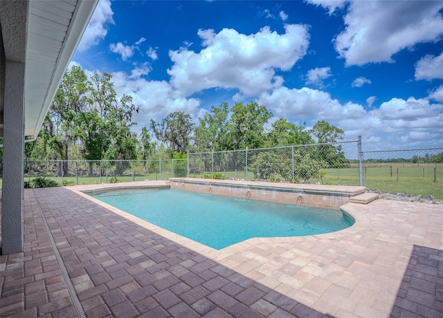 15141 Farm Rd, Groveland, FL 34736 - view of swimming pool featuring fence, a fenced in pool, and a patio area