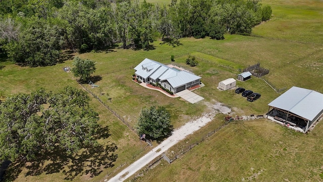 15141 Farm Rd, Groveland, FL 34736 - drone / aerial view featuring a rural view