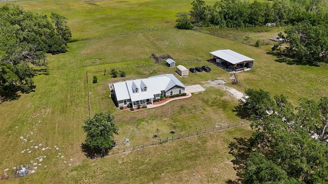 15141 Farm Rd, Groveland, FL 34736 - bird's eye view featuring a rural view