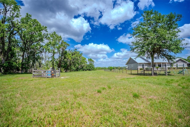 15141 Farm Rd, Groveland, FL 34736 - view of yard with fence and a rural view