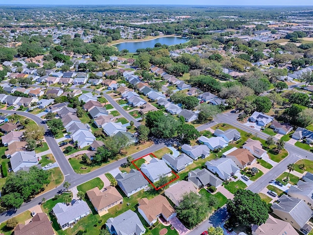 1010 Ventura Dr, The Villages, FL 32159 - drone / aerial view featuring a residential view and a water view