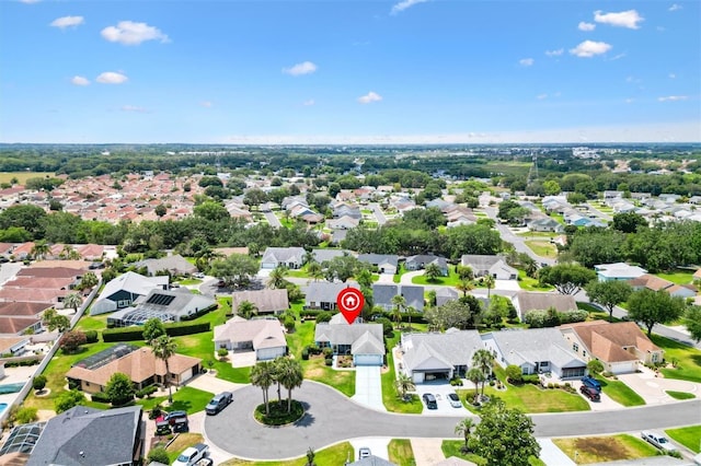 aerial perspective of suburban area