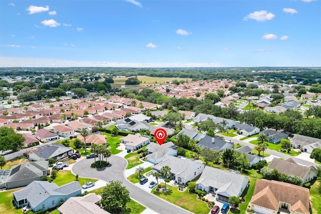 aerial view of residential area