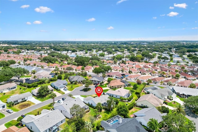 aerial perspective of suburban area