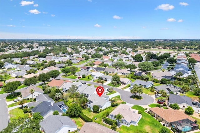 aerial perspective of suburban area