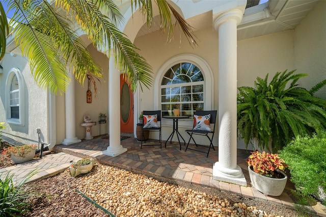 view of patio / terrace with a porch