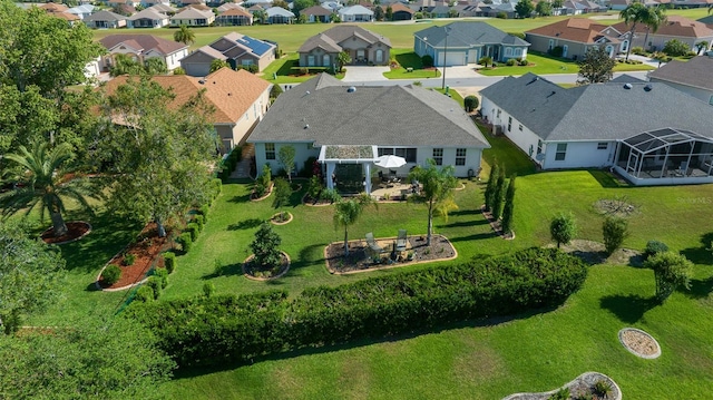 drone / aerial view featuring a residential view