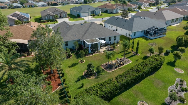 drone / aerial view with a residential view