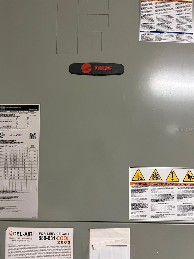 detailed view of heating unit