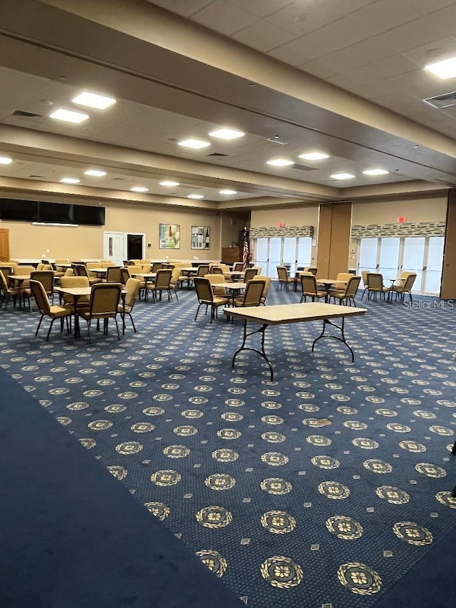 misc room featuring carpet flooring