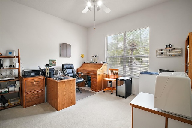 3828 Arbordale Ct, Leesburg, FL 34748 - office space with light colored carpet and ceiling fan