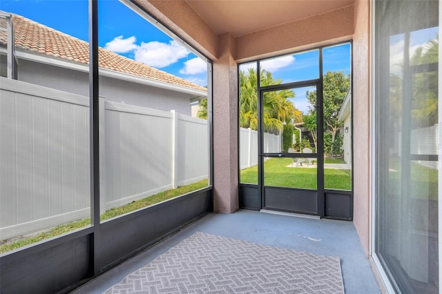 9081 Saint Andrews Way, Mount Dora, FL 32757 - view of unfurnished sunroom
