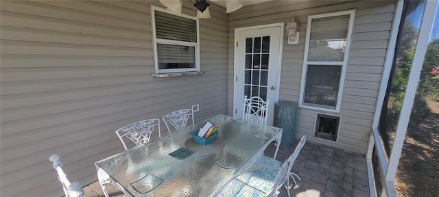 view of patio / terrace featuring outdoor dining space