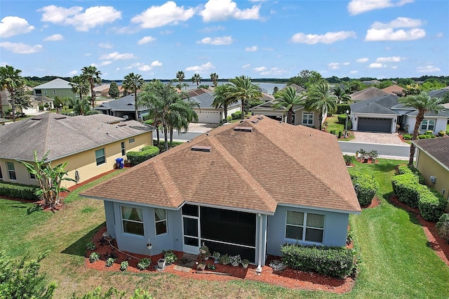 10021 Lake Miona Way, Oxford, FL 34484 - drone / aerial view featuring a residential view