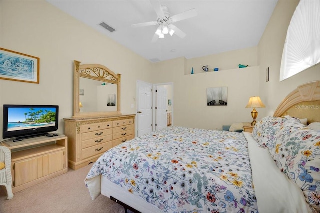2855 Picadilly Cir, Kissimmee, FL 34747 - carpeted bedroom with a ceiling fan