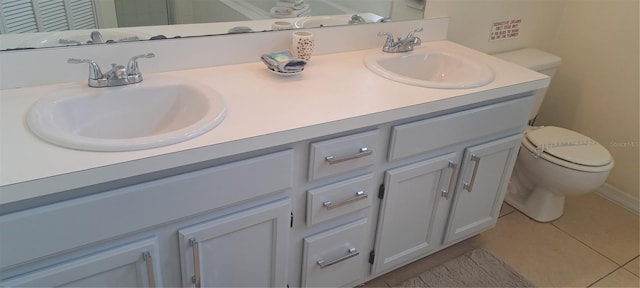 2855 Picadilly Cir, Kissimmee, FL 34747 - bathroom with double vanity and tile patterned floors