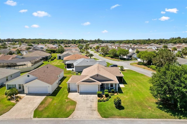 drone / aerial view featuring a residential view