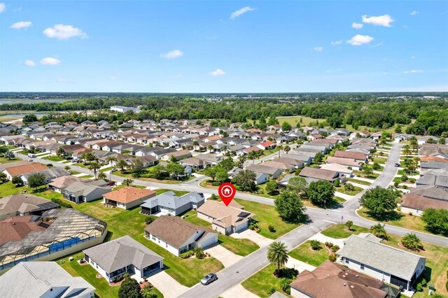 bird's eye view featuring a residential view