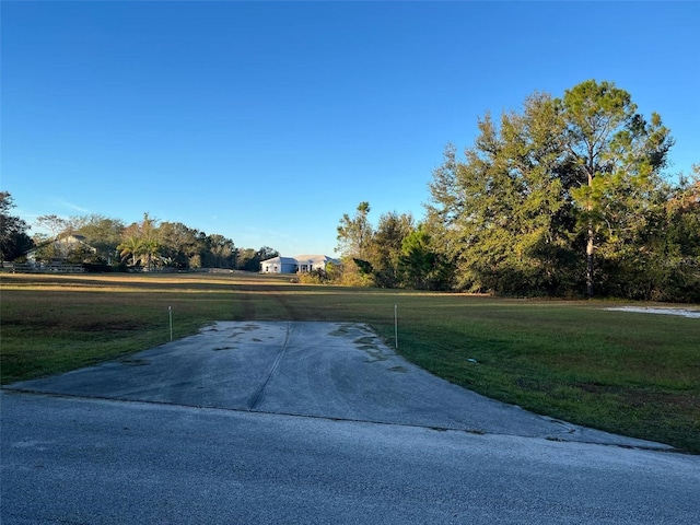 view of road featuring driveway