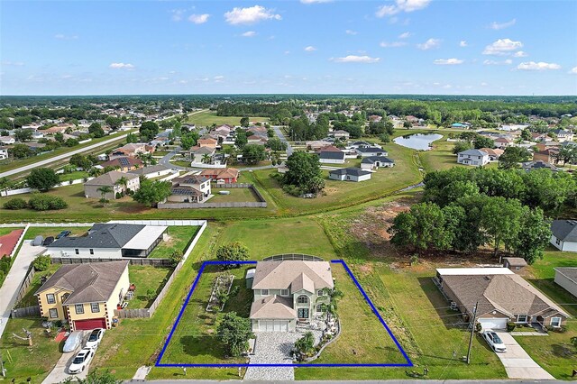54 Andora Ct, Kissimmee, FL 34758 - aerial view with a water view and a residential view