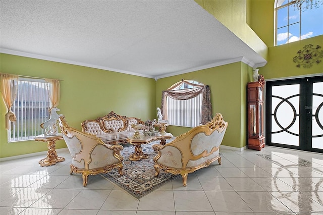 54 Andora Ct, Kissimmee, FL 34758 - interior space featuring french doors, ornamental molding, and a healthy amount of sunlight