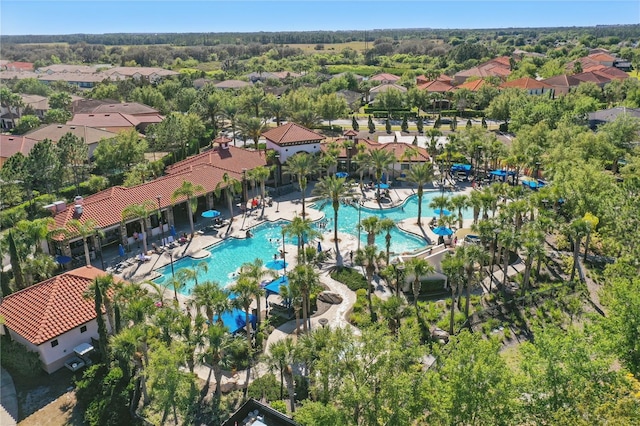birds eye view of property featuring a residential view