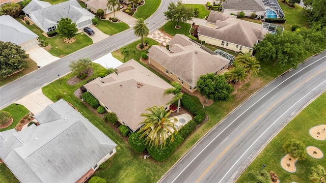 aerial view featuring a residential view