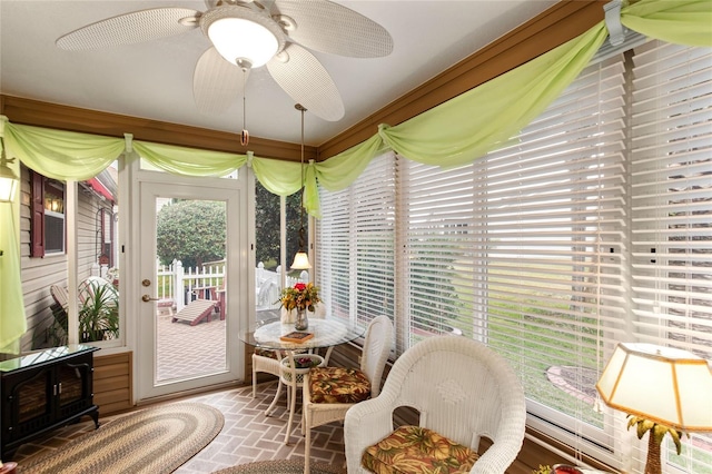 1526 Blueberry Way, The Villages, FL 32162 - sunroom / solarium featuring brick patterned floor