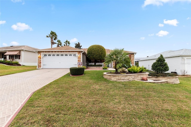 1526 Blueberry Way, The Villages, FL 32162 - single story home featuring a garage, driveway, and a front lawn
