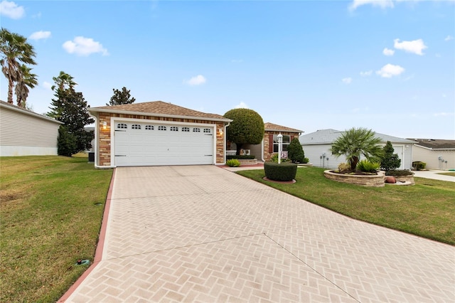 1526 Blueberry Way, The Villages, FL 32162 - ranch-style home featuring a garage, driveway, and a front lawn