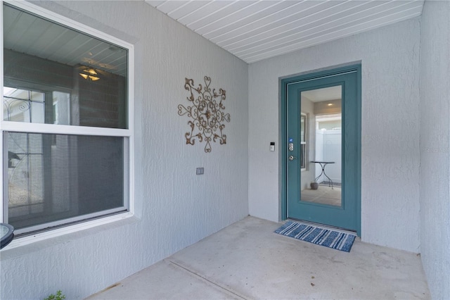 view of exterior entry