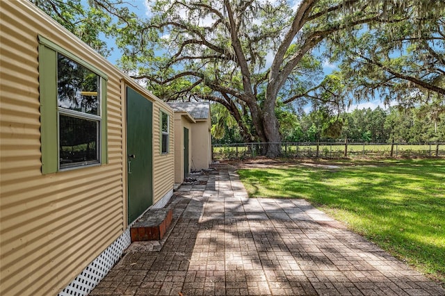 exterior space with fence