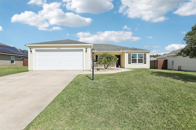 3329 Boyd Cir, Oxford, FL 34484 - single story home with concrete driveway and an attached garage