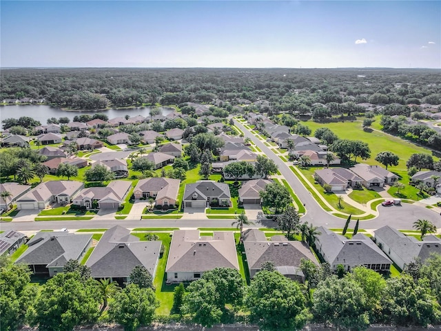 25523 Maurepas Ln, Leesburg, FL 34748 - birds eye view of property with a water view and a residential view