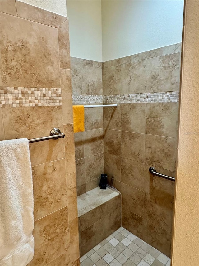 1985 Abordale Ln, The Villages, FL 32162 - full bathroom featuring a tile shower
