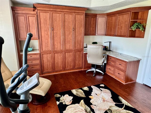 1985 Abordale Ln, The Villages, FL 32162 - office space featuring built in study area and dark wood-style flooring