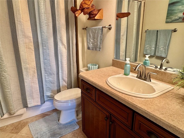 1985 Abordale Ln, The Villages, FL 32162 - full bath with toilet, curtained shower, and vanity