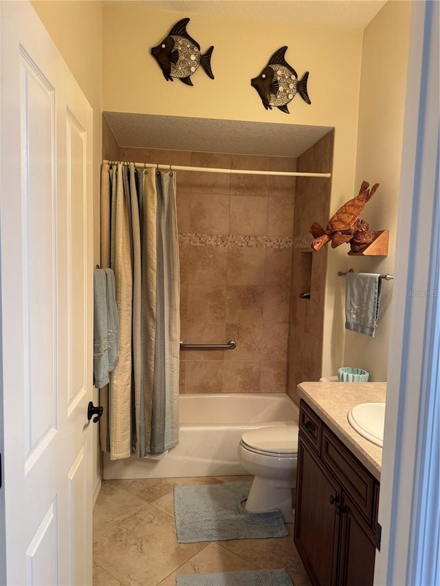 1985 Abordale Ln, The Villages, FL 32162 - full bathroom featuring toilet, vanity, and shower / bath combination with curtain