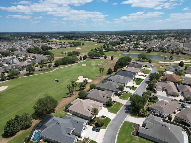 1985 Abordale Ln, The Villages, FL 32162 - drone / aerial view featuring a residential view, view of golf course, and a water view