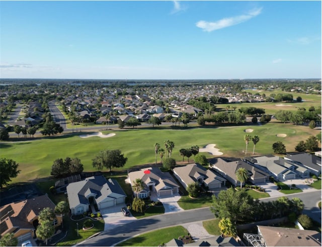 1985 Abordale Ln, The Villages, FL 32162 - birds eye view of property featuring a residential view and golf course view